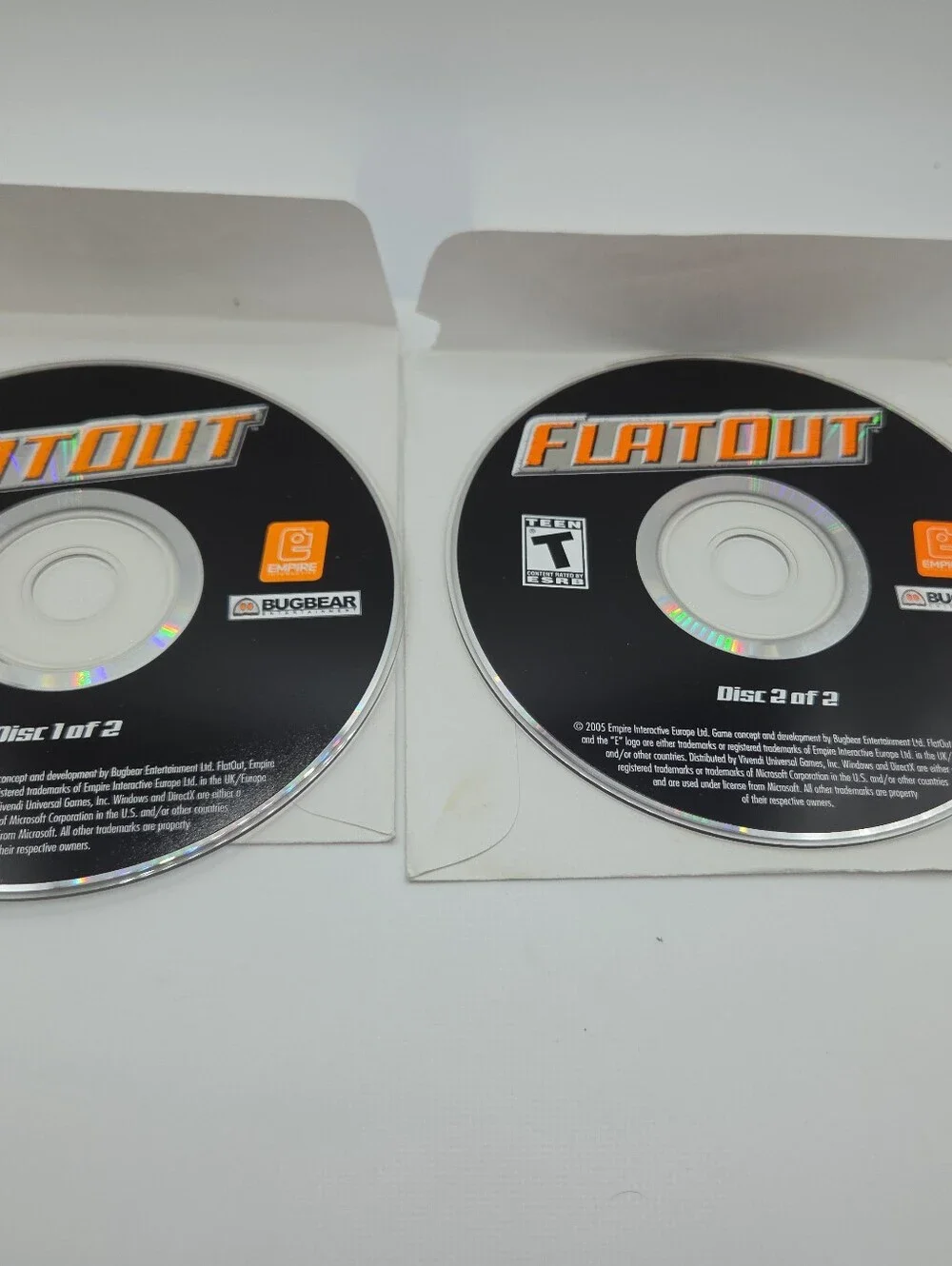 FlatOut (PC, 2005, Windows XP, Windows 98, Windows 2000) - 2 Disc Only